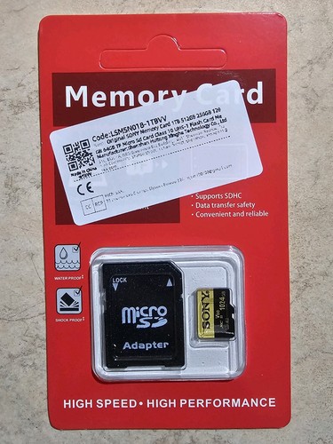 Sony 1024 uhs - micro, sd